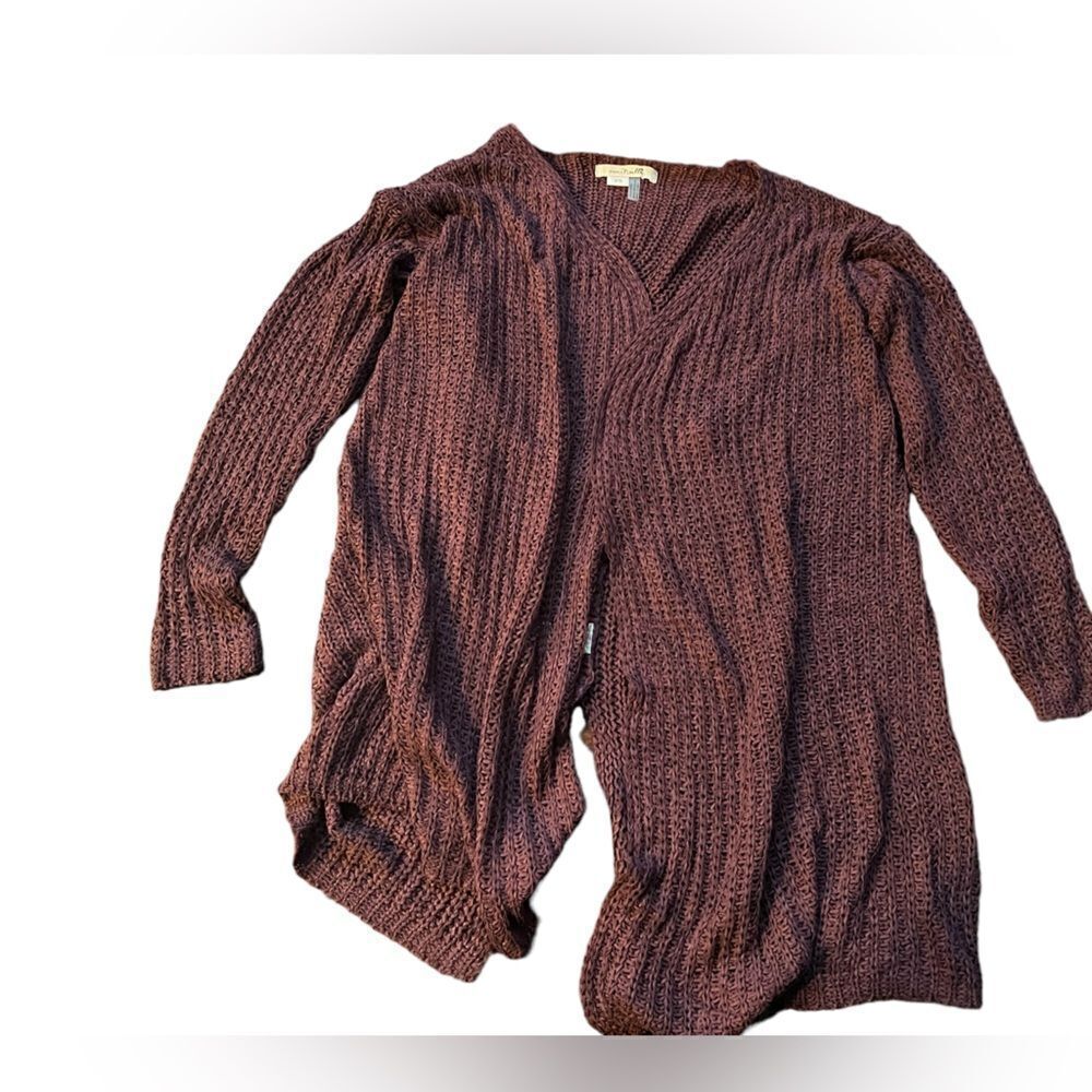 Crochet long cardigan